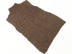 COCODEAL ココディール チュニック ハイネック スリット ニット セーター size2/茶 ◇■ レディース