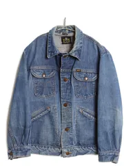 【お得なクーポン配布中!】 70s USA製 マーベリック デニム ジャケット 42 メンズ M / ヴィンテージ インディゴ 斜めベル ジージャン トラッカー ブルゾン ショート丈