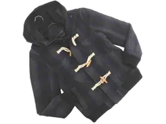 Rhythm of Life リズムオブライフ ユナイテッドアローズ ウール混 チェック ダッフル コート sizeS/グレーｘ紺 ◇■ メンズ