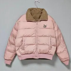 プーマ ピンク ボア リバーシブル ダウン