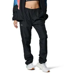 【新品】【XLサイズのみ】UNDER　ARMOUR（アンダー アーマー）レディース ウィメンズ 33トリコットウーブンパンツ ポケット 裏起毛 撥水加工　ブラック　1381237-001-XL