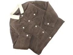 chocol raffine robe ショコラフィネローブ コーデュロイ 中綿 ジャケット sizeF/茶 ◇■ レディース