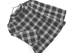 REDYAZEL レディアゼル チェック プルオーバー シャツ sizeS/黒xグレー ◇■ レディース