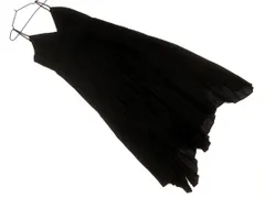 UNIQLO ユニクロ C シー ドット プリーツ キャミソール ワンピース sizeM/黒 ■■ レディース