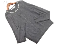 ZARA ザラ ラインストーン ニット カーディガン sizeS/グレー ◇■ レディース