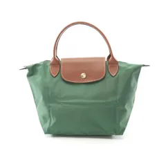 ロンシャン Longchamp トートバッグ ル プリアージュ S L1621089P95 ブリティッシュグリーン キャンバス レザー ル プリアージュ オリジナルS トップ ハンドルバッグ