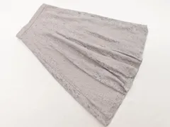 Couture brooch クチュールブローチ レース ロング スカート size40/グレー ■■ レディース