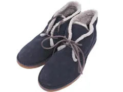 BUTTERO ブッテロ ムートン デザート ブーツ size36（23cm）/紺 ◇■ メンズ