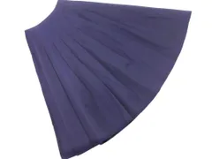 UNTITLED アンタイトル ロング フレア スカート size0/紺 ■■ レディース