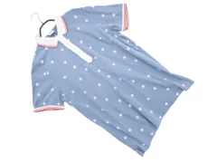 BROOKS BROTHERS ブルックスブラザーズ 星柄 ポロシャツ sizeL/白ｘブルーグレー ■◆ メンズ