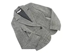 NATURAL BEAUTY BASIC ナチュラルビューティーベーシック ウール100% ジャケット sizeS/黒ｘ白 ◇■ レディース