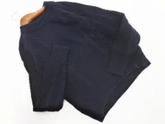 GLOBAL WORK グローバルワーク ケーブル編み ニット セーター sizeS/紺 ◇■ レディース