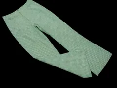 ZARA ザラ ギンガムチェック フレア パンツ sizeXS/緑 ■■ レディース