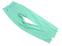 ZARA ザラ カットオフ ストレート デニムパンツ size32/緑 ■■ レディース