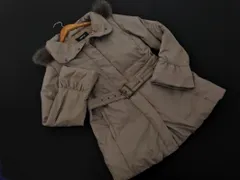 COMME CA ISM コムサイズム フード ファー 付き ダウン ジャケット sizeM/グレー ◆■ レディースのサムネイル