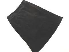 NATURAL BEAUTY BASIC ナチュラルビューティーベーシック ベロア Aライン 台形 スカート sizeS/黒 ◇■ レディース