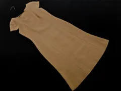ROPE ロペ ウール混 Aライン ワンピース size7AR/ベージュ ◇■ レディース