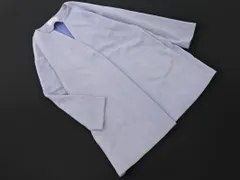 MAYSON GREY メイソングレイ スウェード調 ノーカラー コート size3/ブルー ◇■ レディース