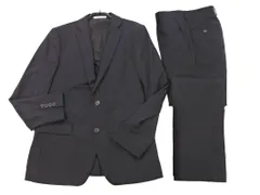 Calvin Klein カルバンクライン PLATINUM ストライプ セットアップ ジャケット パンツ スーツ size上36下30/紺 ■■ メンズ