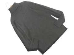 SM2 サマンサモスモス blue リブ タートルネック ニット セーター sizeL/チャコール ◇■ レディース