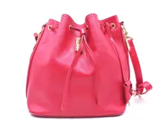 Samantha Thavasa サマンサタバサ レザー 2WAY 巾着 ショルダー バッグ 赤 ■■ レディース