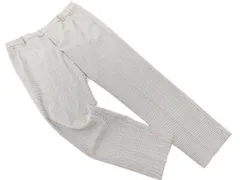 INDIVI インディヴィ 千鳥柄 テーパード パンツ size38/白ｘ黒 ■■ レディース