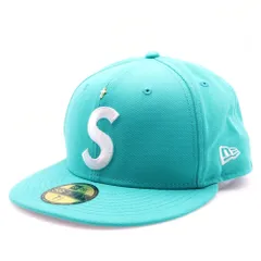 SUPREME (シュプリーム) 24SS ×New Era Gold Cross S Logo ニューエラ クロス装飾 Sロゴベースボールキャップ 帽子 ライトブルー
