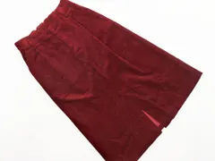 BLUE LABEL CRESTBRIDGE ブルーレーベル クレストブリッジ コーデュロイ ロング スカート size38/赤 ◇■ レディース