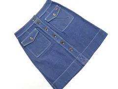 MARC BY MARC JACOBS マークバイマークジェイコブス フロントボタン デニムスカート size10/青 ■■ レディース