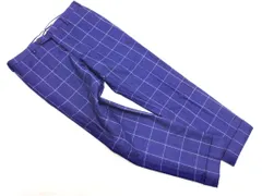 INCOTEX インコテックス BEAMS ビームス ウール100% グラフチェック トラウザー パンツ size48/紺 ◇■ メンズ