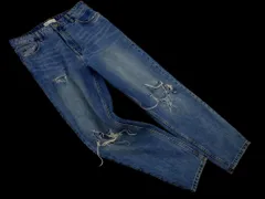 ZARA ザラ ダメージ加工 デニムパンツ size38/青 ■■ レディース