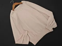 earth music&ecology アースミュージック＆エコロジー ビジュー ニット セーター sizeS/ピンク ◇■ レディース