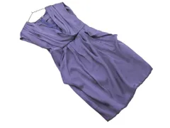 PeytonPlace ペイトンプレイス フェイクレイヤード カシュクール 結婚式二次会 ドレス ワンピース sizeM/紺 ■■ レディースのサムネイル