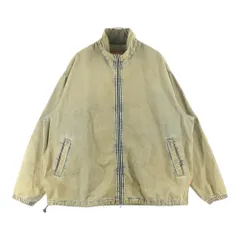 DIESEL (ディーゼル) ビンテージ加工 ドローコード付き ジップアップ ジャケット ベージュ P01496