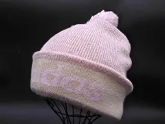 新品 adidas アディダス ラメ ロゴ ポンポン ニット帽 size57 60/ピンク ◇■ レディース