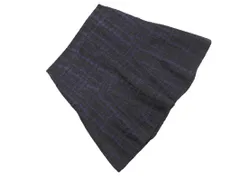 KUMIKYOKU 組曲 ウール混 総柄 スカート size3/黒ｘ紺 ◇■ レディース