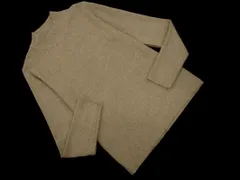 GLOBAL WORK グローバルワーク モックネック リブ ニット セーター sizeM/ベージュ ◇■ レディース