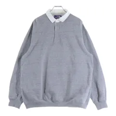 THE NORTH FACE PURPLE LABEL (ノースフェイスパープルレーベル) RUGBY SWEATSHIRT エンブロイダリーロゴデザイン ラグビー長袖シャツ グレー NT6308Nのサムネイル