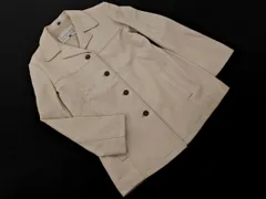 MIA CARNA ミアカーナ 羊革 レザー テーラード ジャケット size11/ベージュ ◇■ レディース