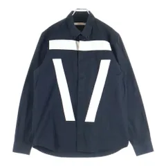 GIVENCHY (ジバンシィ) 15SS フロント叩きつけデザイン ボタンダウンシャツカラー ボタンアップ コットン長袖シャツ ブラック 15J 6002 352のサムネイル