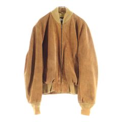 Schott スエード ボンバージャケット ブラウン - メルカリ