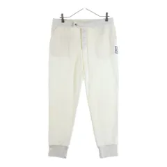 MONCLER GAMME BLEU (モンクレール・ガム・ブルー) ロゴワッペン付 ジョガー スウェットパンツ ホワイト