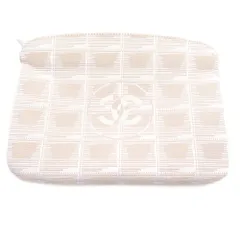 CHANEL (シャネル) ニュートラベルライン キャンバス ポーチ ピンク 6450370