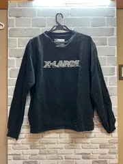 Y【YY1-13】◇ X-LARGE　LGサイズ　スウェット　黒色