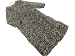 GLOBAL WORK グローバルワーク 総柄 シャツ ワンピース sizeM/黒 ◇■ レディース