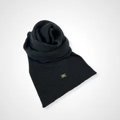 DOLCE＆GABBANA ドルチェアンドガッバーナ / ロゴチャーム アルパカマフラー グレーのサムネイル