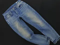 upper hights アッパーハイツ カットオフ デニムパンツ size22/青 ■■ レディース