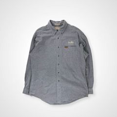 Woolrich ウールリッチ / 00s シャモアシャツ 企業ロゴ SIZE:L
