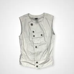 DIESEL ディーゼル / 00sギミックデザインベスト イーグルプリント Y2K  SIZE:S
