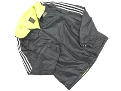 adidas アディダス 裏ボア フード トラック ジャケット sizeM/黒 ◇■ メンズ